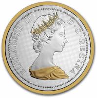 (1935) Монета Канада 2017 год 1 доллар   Биметалл (Серебро - Ниобиум)  UNC