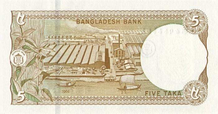  Банкнота Бангладеш 2006 год 5     UNC