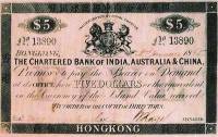 (№1865P-21a) Банкнота Гонконг 1865 год "5 Dollars"