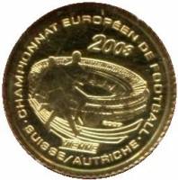 () Монета Кот-д’Ивуар 2008 год 1500  ""   Биметалл (Платина - Золото)  UNC