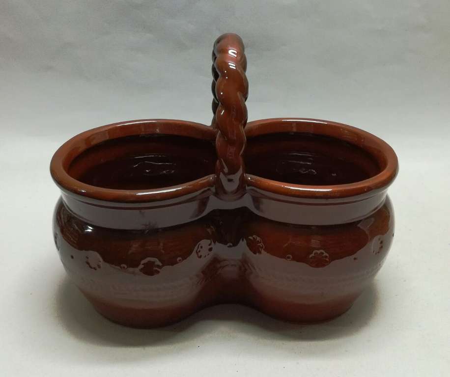 Кашпо настенное, глина