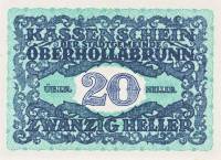 (№1920) Банкнота Австрия 1920 год "20 Heller"