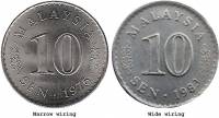 (№1967km3) Монета Малайзия 1967 год 10 Sen