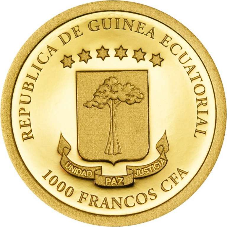 () Монета Экваториальная Гвинея 2014 год 1000 франков КФА &quot;&quot;   PROOF