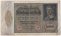 () Банкнота Германия (Веймар) 1922 год 10 000  ""   VF