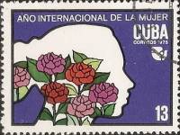 (1975-008) Марка Куба "Букет"    Международный год женщины III Θ