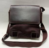 Сумка мужская Mascotte нат. кожа ткань (сост. отл)