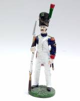Оловянный солдатик "Сержант полка пеших егерей Императорской Старой гвардии,1812  г."