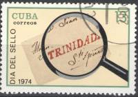 (1974-037) Марка Куба "Штамп "Тринидад""    День почтовой марки III O
