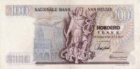 (№1962P-134a.3) Банкнота Бельгия 1962 год "100 Francs"