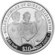 () Монета Британские Виргинские острова 2002 год 10 долларов ""   PROOF