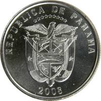 () Монета Панама 2008 год 14  ""   Медь-Никель  UNC