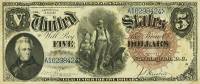 (№1880P-178b.5) Банкнота США 1880 год "5 Dollars"