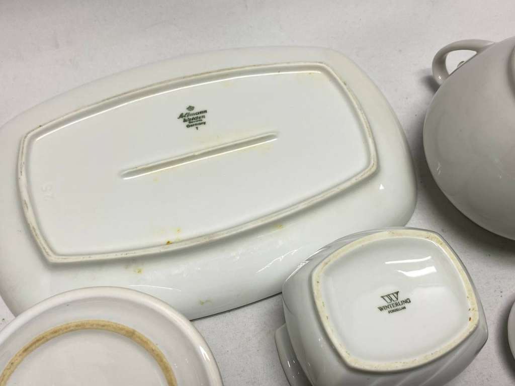 Набор для чая 4 предмета, чайник, 2 сахарницы, блюдо