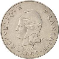 (№2006km9a) Монета Французкая Полинезия 2006 год 20 Francs (Imiddot)
