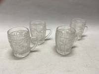 Пивные кружки 4 шт хрусталь СССР