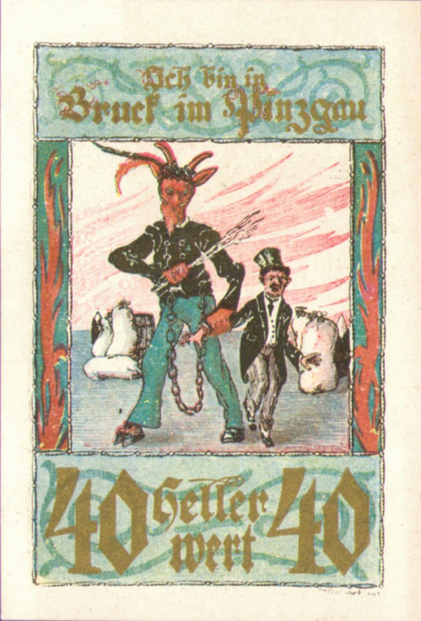 (№1920) Банкнота Австрия 1920 год &quot;40 Heller&quot;