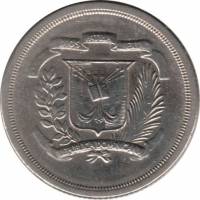 (№1978km51) Монета Доминиканская Республика 1978 год 25 Centavos