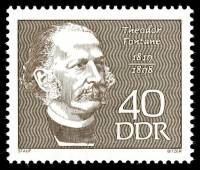 (1969-010) Марка Германия (ГДР) "Теодор Фонтане"    Известные личности II Θ
