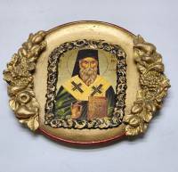 Икона Анакаиф Ксенофонт оклад - керамика 