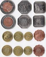 2008 7 монет Набор Султанат Дарфур Фауна    UNC