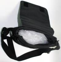 Сумка "Tekstil" мужская с ручкой и ремнем, Ткань, Черная, 1 большой отсек + карман телефона