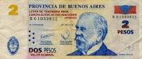 (№2002P-S2311) Банкнота Аргентина 2002 год "2 Pesos"
