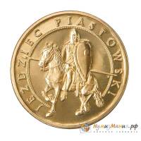 127 Монета Польша 2006 год 2 злотых Пястовский всадник  Латунь  UNC