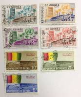 --  Набор марок Гвинея 7 шт.  Гашёные , II Θ