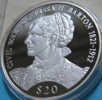 () Монета Либерия 2000 год 20  ""    AU