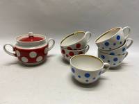 Чайный набор 6 чашек и сахарница