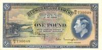 (№1937P-11b) Банкнота Бермудские острова 1937 год "1 Pound"