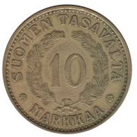 Монета Финляндия 1931 год 10 марок, XF