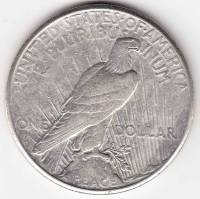 (1926s) Монета США 1926 год 1 доллар   Мирный доллар Серебро Ag 900  VF