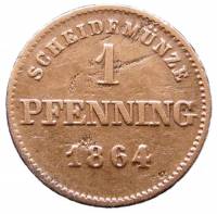 () Монета Германия (Империя) 1858 год 1  ""   Медь  UNC