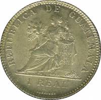 () Монета Гватемала 1899 год 1  ""   Биметалл (Серебро - Ниобиум)  UNC