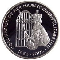 () Монета Остров Святой Елены 2003 год 50 пенсов ""   AU
