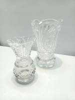 Набор 2 вазы, ССССР, хрусталь (сост. на фото)