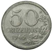 (№1965km574) Монета Бразилия 1965 год 50 Cruzeiros