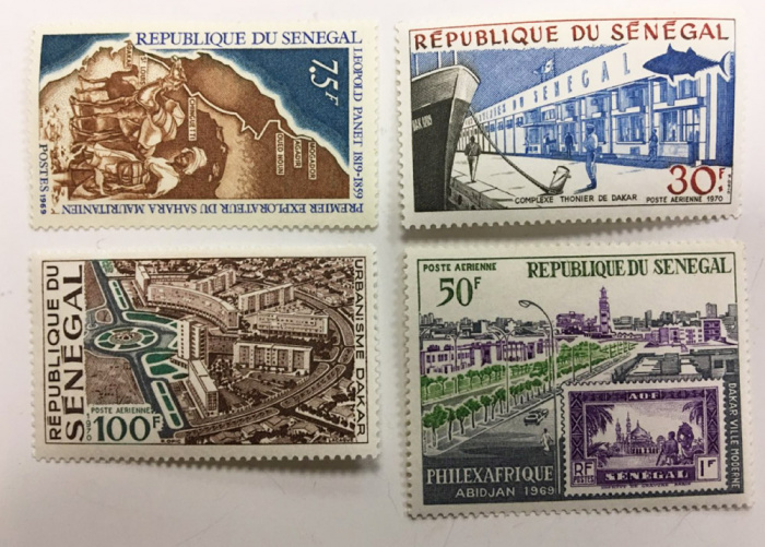 (--) Набор марок Сенегал &quot;4 шт.&quot;  Негашеные  , III O