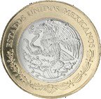 () Монета Мексика 2015 год 20  ""   Биметалл  AU