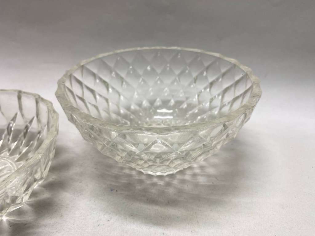 Салатник 2 шт стекло, хрусталь