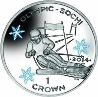 () Монета Остров Мэн 2014 год 1 крона ""   AU