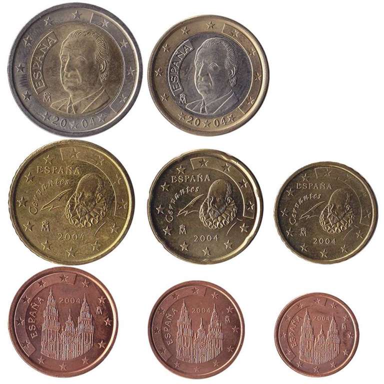 (2004) Набор монет Евро Испания 2004 год   UNC