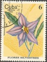 (1980-073) Марка Куба "Картофельный клегнифолиум"    Полевые цветы III Θ