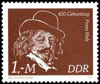 (1980-077) Марка Германия (ГДР) "Автопортрет"    Франс Халс, 400 лет III O