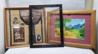 Рамы деревянные со стеклом 3 шт для картин фотографий 