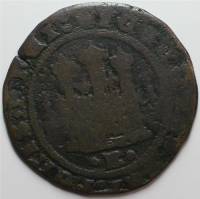 (№1520) Монета Испания 1520 год 2 Maravedies (Отчеканенный во Карлоса I Фелипе Королевство II)