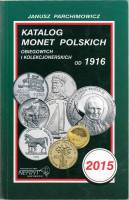 Книга "Katalog monet polskich 2015" Janusz Parchimowicz Шёцин 2015 Мягкая обл. 328 с. С чёрно-белыми