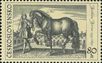 (1969-021) Марка Чехословакия "Демонстрация лошади" ,  III O